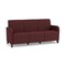 Lesro Siena Lounge Reception 3 Seat Tandem Seating No Center Arms, Black, RF Nebbiolo Upholstery SN3101 - alternate 1